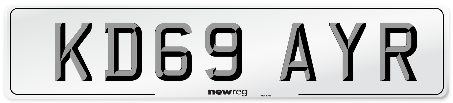 KD69 AYR Number Plate from New Reg